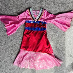 Disney Princess Mulan Girls Dress Costume Size US 9/10