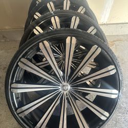 28" Borghini Rims & Tires
