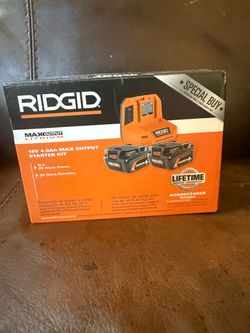RIDGID 18V 4.0Ah Max Output Starter Kit