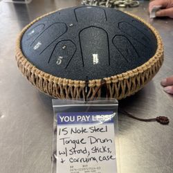 15 note steel tongue drum
