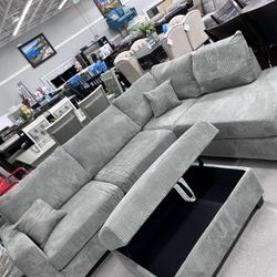 Sectional With Storage Ottoman 🔥🔥🔥