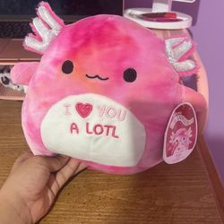 Valentines AXOLOTL Squishmallow