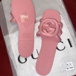 GUCCI WOMEN'S INTERLOCKING G SLIDE SANDAL “41”