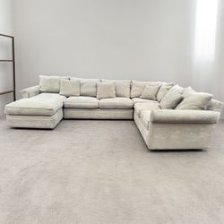 MACYS Beige Sectional U shape Couch - I can deliver 