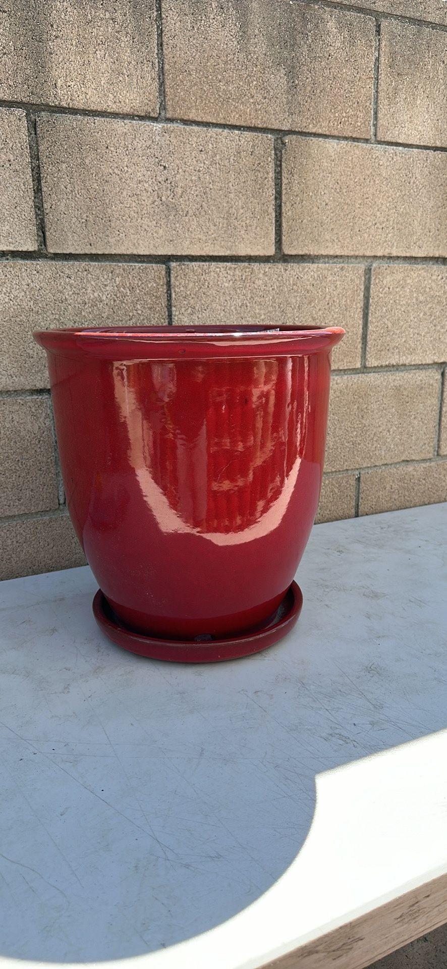 Large Red Pot