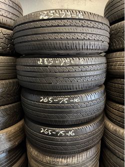 LT 265/75R16 Federal Couragia XUV Used Set