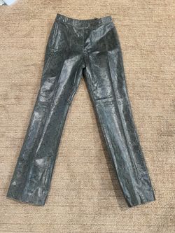 Woman’s leather pants