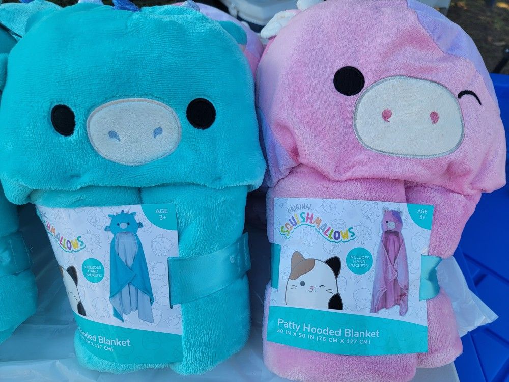 New Squismallows Hooded Blankets