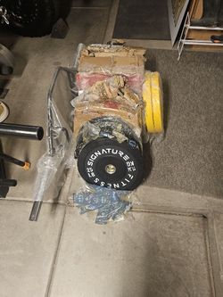 Brand New Olympic Barbell Rubber  Plates  