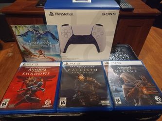 PS5 DISC SYSTEM WITH NEW CONTROLLER AND GAMES 🎮 $650 FINAL PRICE READ DESCRIPTION AND SEE ALL PICTURES