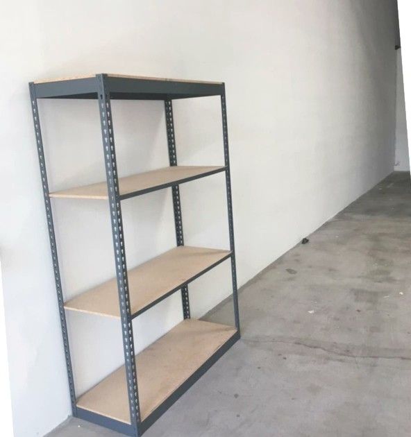 Industrial Shelving 48 in W x 18 D Boltless Garage Rivet Rack Storage