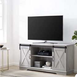 58" Sliding Barn Door TV Stand