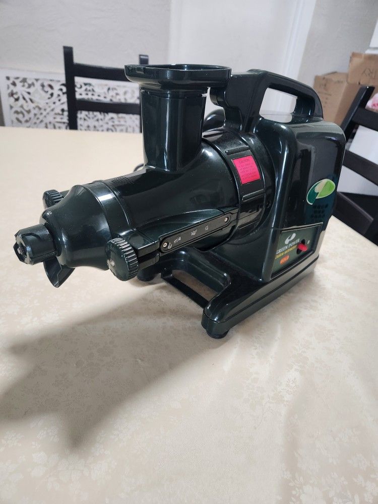 Green Power Juice Extractor Gold Model Twin Gear works