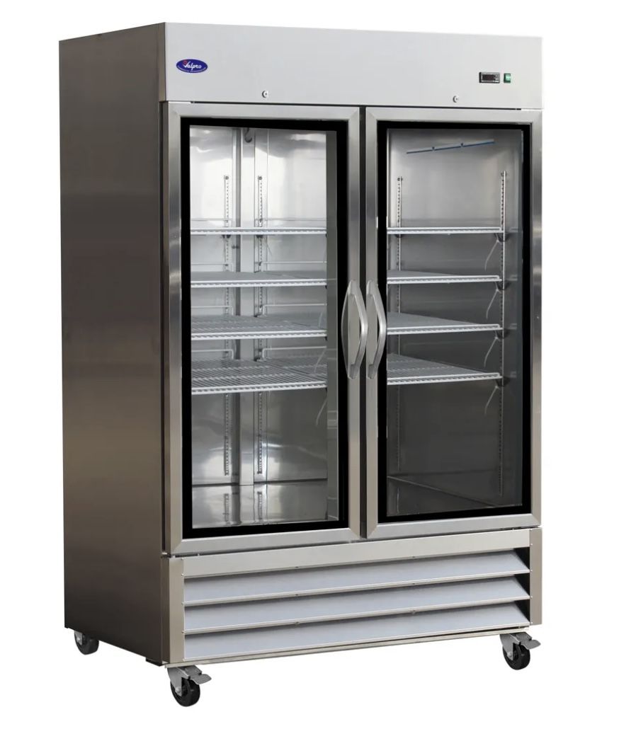 ❄️Valpro VP2FG-HC 53" Two Section Reach-In Freezer w/ 2 Glass Doors, Bottom Mount, 49 cu. ft.❄️