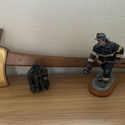 Firefighter Fireman Collectible  Red Hats Of Courage 