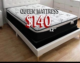 Queen pillow top mattress
