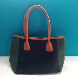 Neiman Marcus Faux Leather Large Tote Bag 