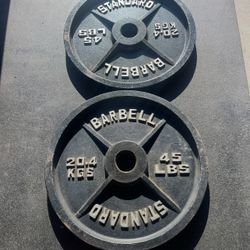 45 lbs Olympic Weights Plates…. Home Gym Fitness…. I have few different sets