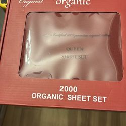 Organic Queen Size Sheet Set