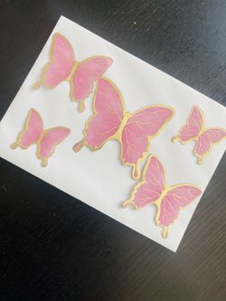 Cake Decorations Butterfly Cake Topper Felt Tree Mini Confetti Ballon