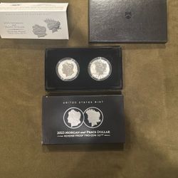 2023 Morgan and Peace Dollar 