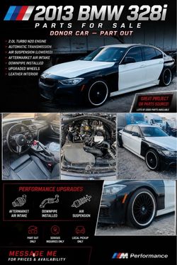 2013 BMW 328i Parts ā Donor Car Part Out