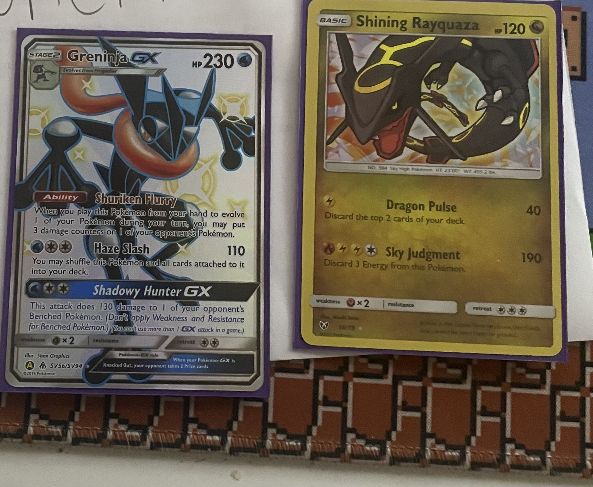 Pokémon Cards Greninja Rayquza