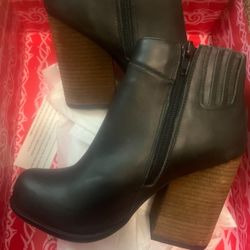 Jeffrey Campbell Hanger Leather Raw Bootie Shoes