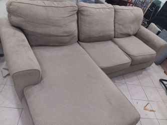 Tan sectional two pc L shape $139