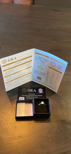 6.5mm 1.00ct Moissanite Engagement Ring in