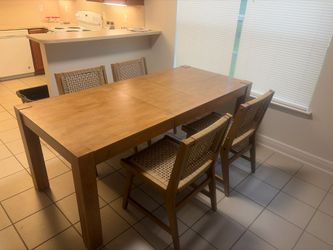 Dinner table and chairs
