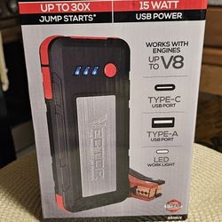 VECTOR 1600-AMP LITHIUM JUMP STARTER 15-WATT USB POWER BRAND NEW 