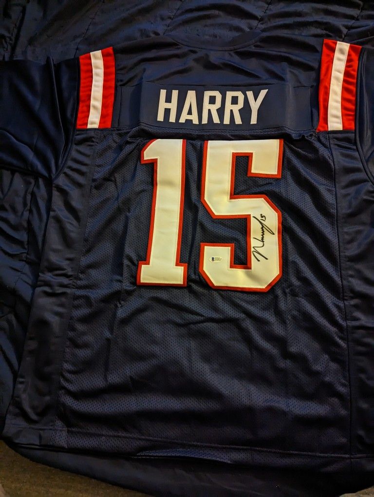 N'keal Harry Signed Patriots Jersey