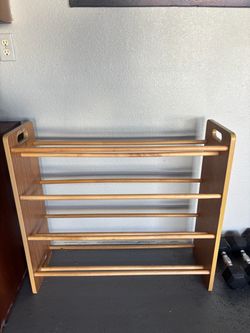 Wooden Shoe Rack 4-Tier