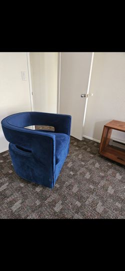 Blue Velvet Kennedy Chair