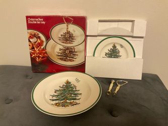 Spode: Vintage Christmas Tree Tier Tray