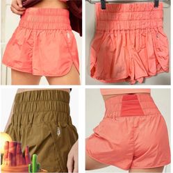 FP Movement The Way Home Running Shorts Coral Athletic Shorts Size SP