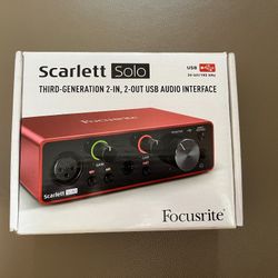 Focusrite Scarlett Solo 3rd Gen