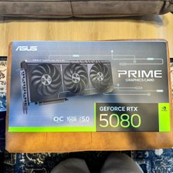 Asus Prime OC GeForce RTX 5080 16gb Gpu (New Never Opened)