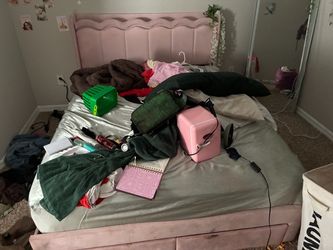 Pink headboard