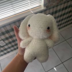 Crochet fluffy bunny