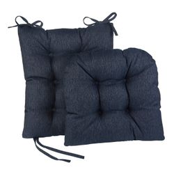 1, Gripper Set Of Rocking Chair Cushions. Blue