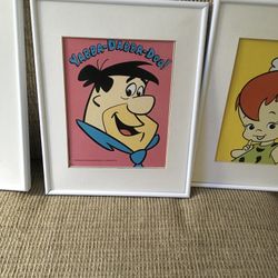 Family Flinstones  Set 5 Frames $15 Each 