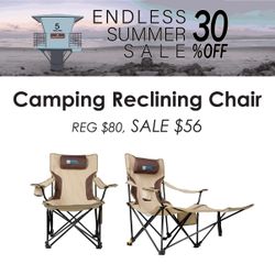 Camping Reclining Chair, $56