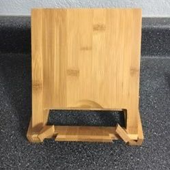 Pampered Chef Bamboo Recipe Book Holder