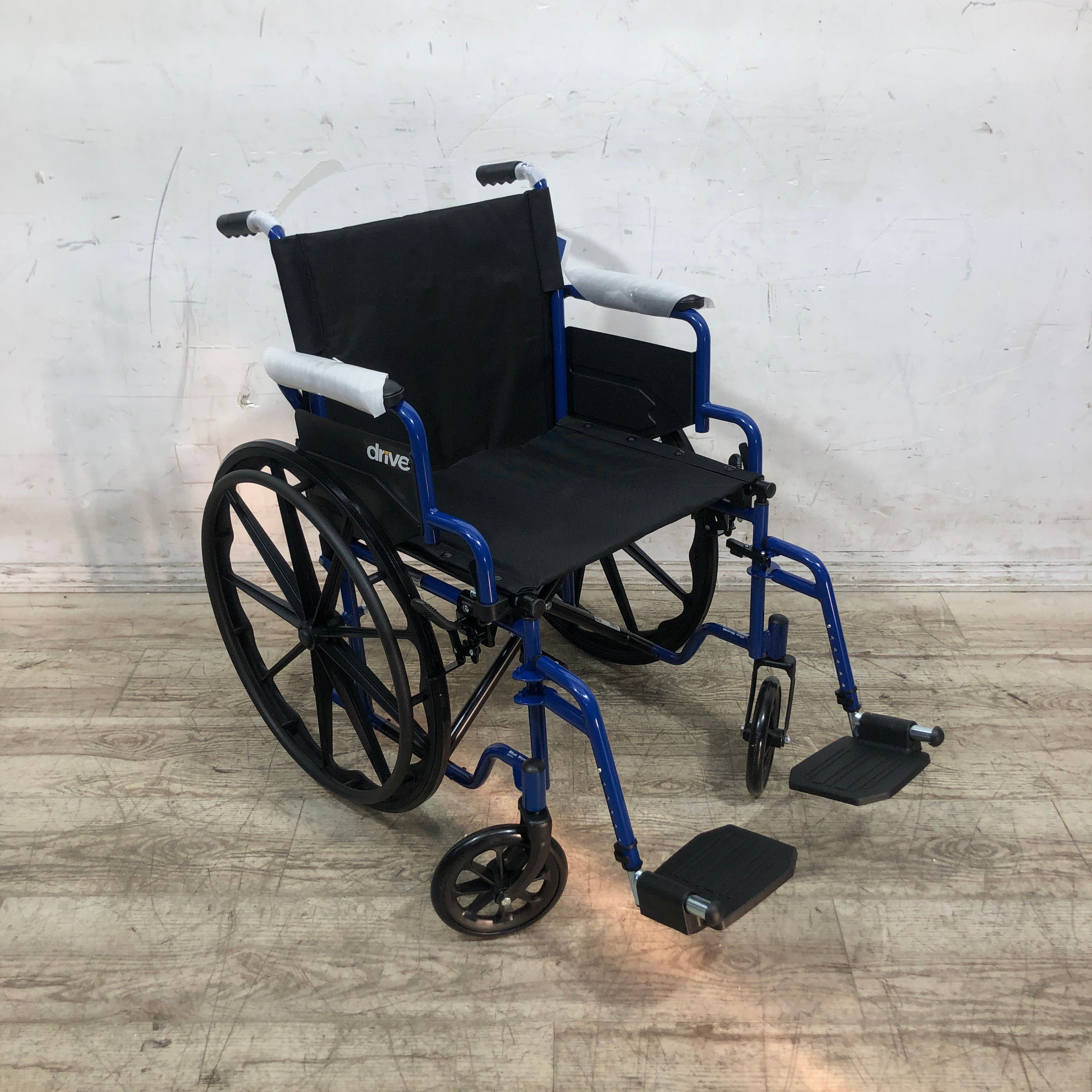 Drive Medical Blue Streak Wheelchair with Flip Back Desk Arms