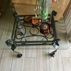 Glass End Table
