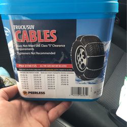 Truck/SUV Cables Brand New Never Opened-see pictures for tire details
