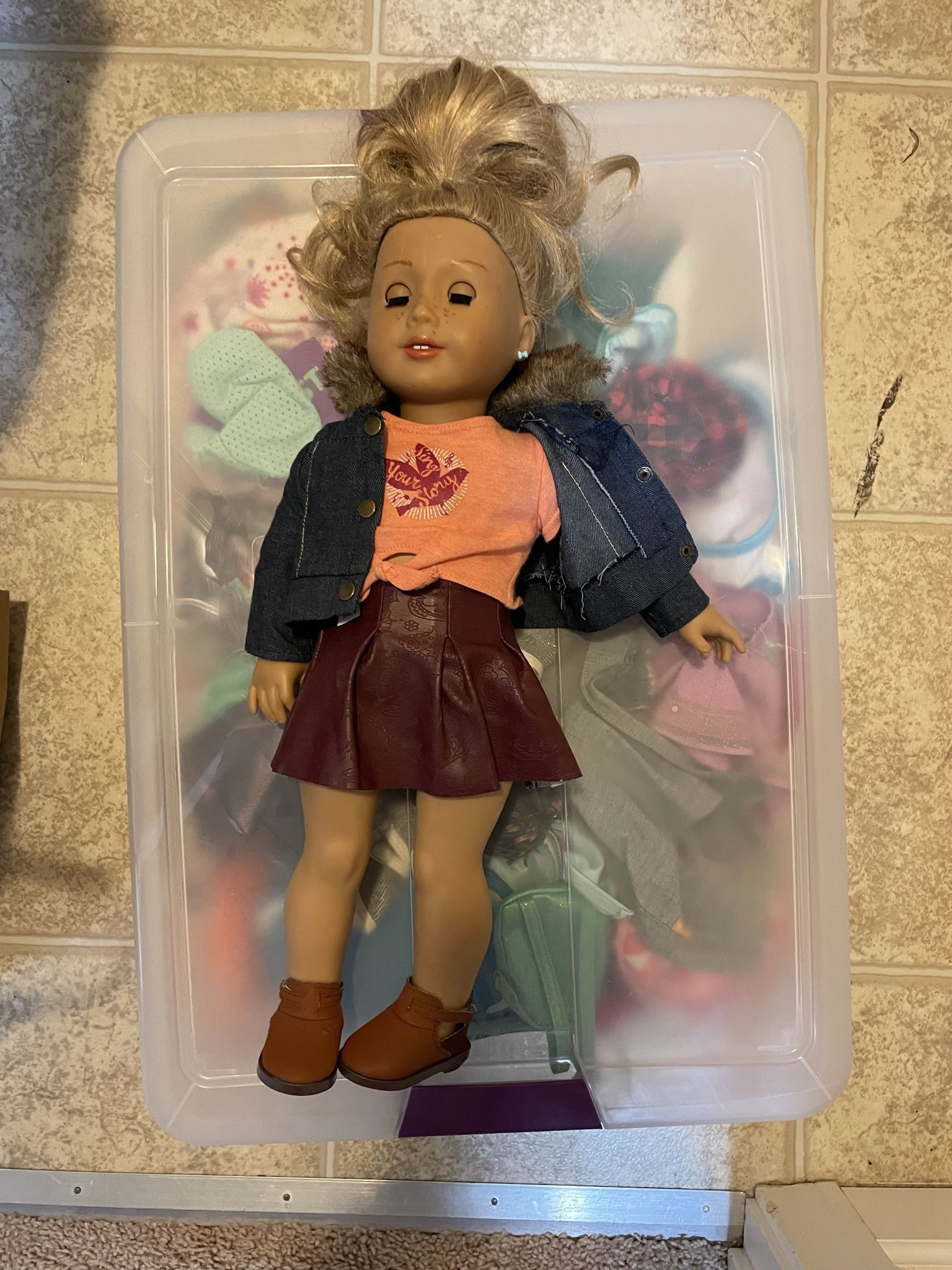 American Girl Doll Tenny And Bitty Baby 