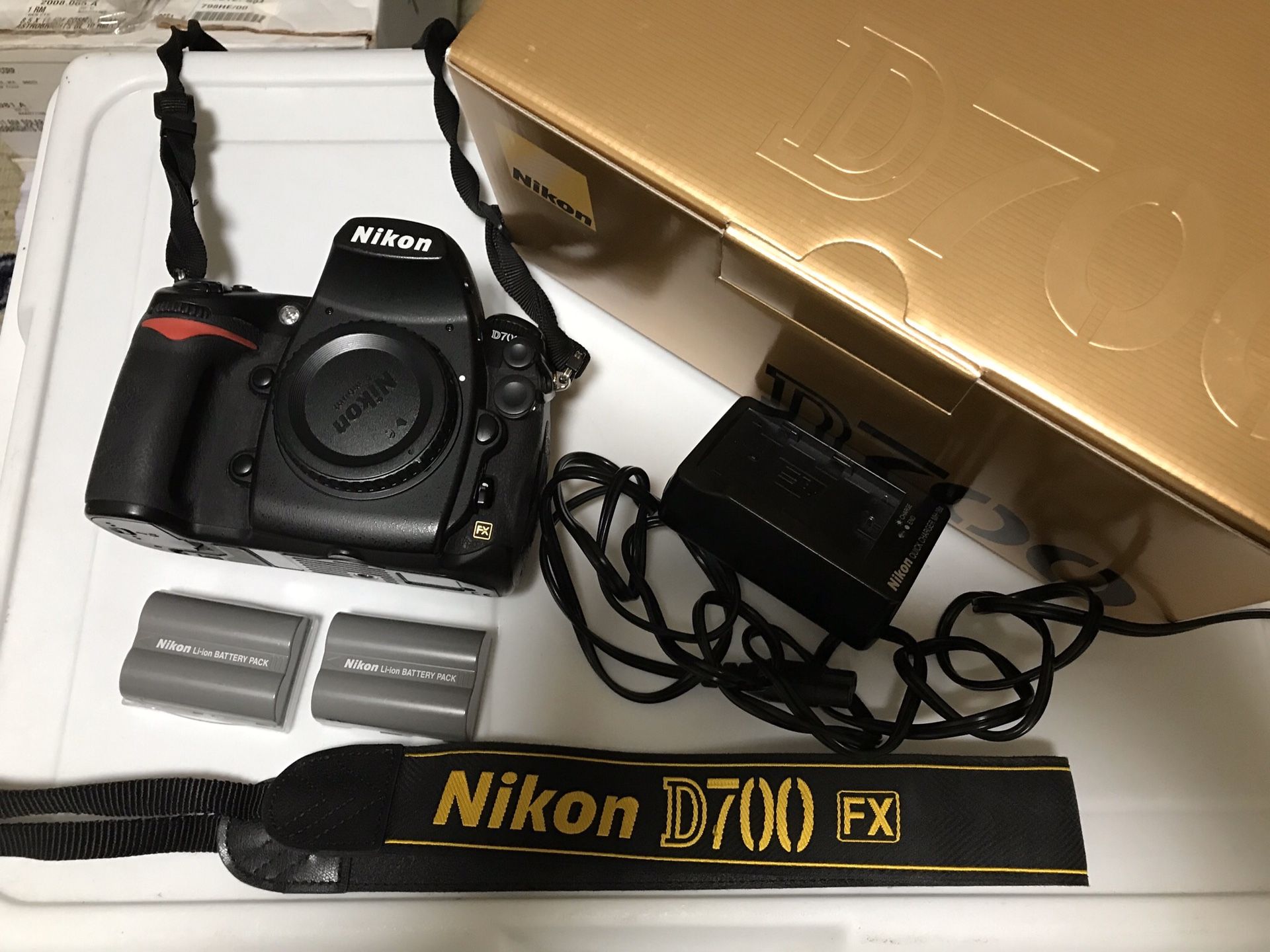 Nikon D700 with accessories